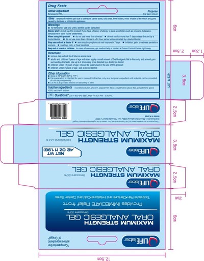 Oral Analgesic Gel Carton Label.jpg Image of Oral Analgesic Gel Carton Label - Oral Analgesic Gel Carton Label
